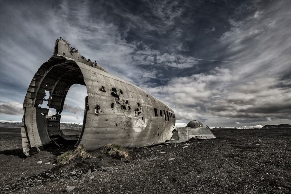 Abandoned Plane Wreckage by Bragi Ingibergsson - BRIN — canvas wall art