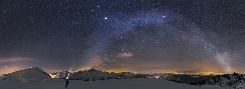 Milky Way Mountain Night by Dr. Nicholas Roemmelt — canvas wall art