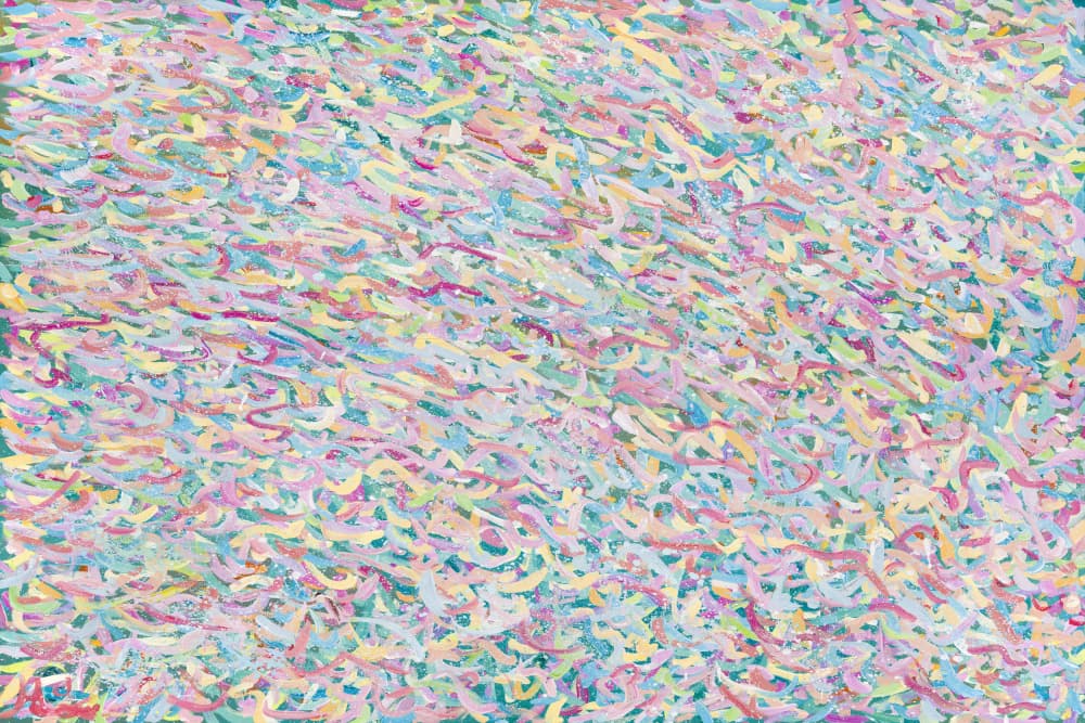 Soft Pastel Movement by Helen Joynson — canvas wall art