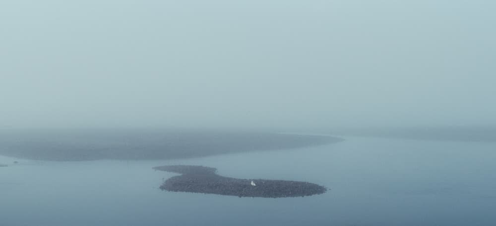 Misty Island Serenity by Misaki Saito — canvas wall art