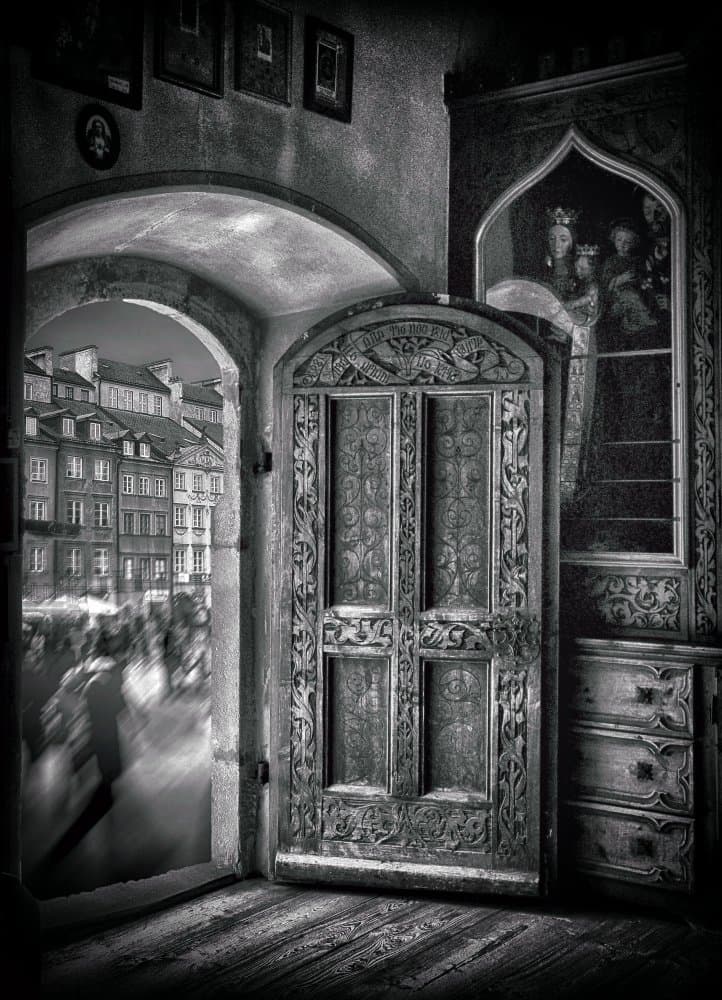 Ornate Door City Streets by Raffaele Corte — canvas wall art