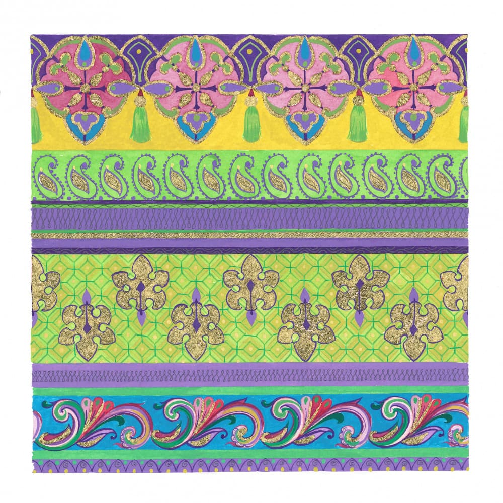 Paisley Tile Pattern by Isabelle Brent — canvas wall art