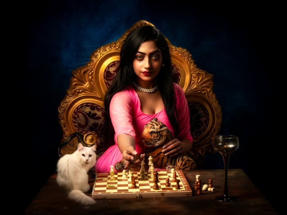 Queen of the Board by PARTHA BHATTACHARYYA — canvas wall art