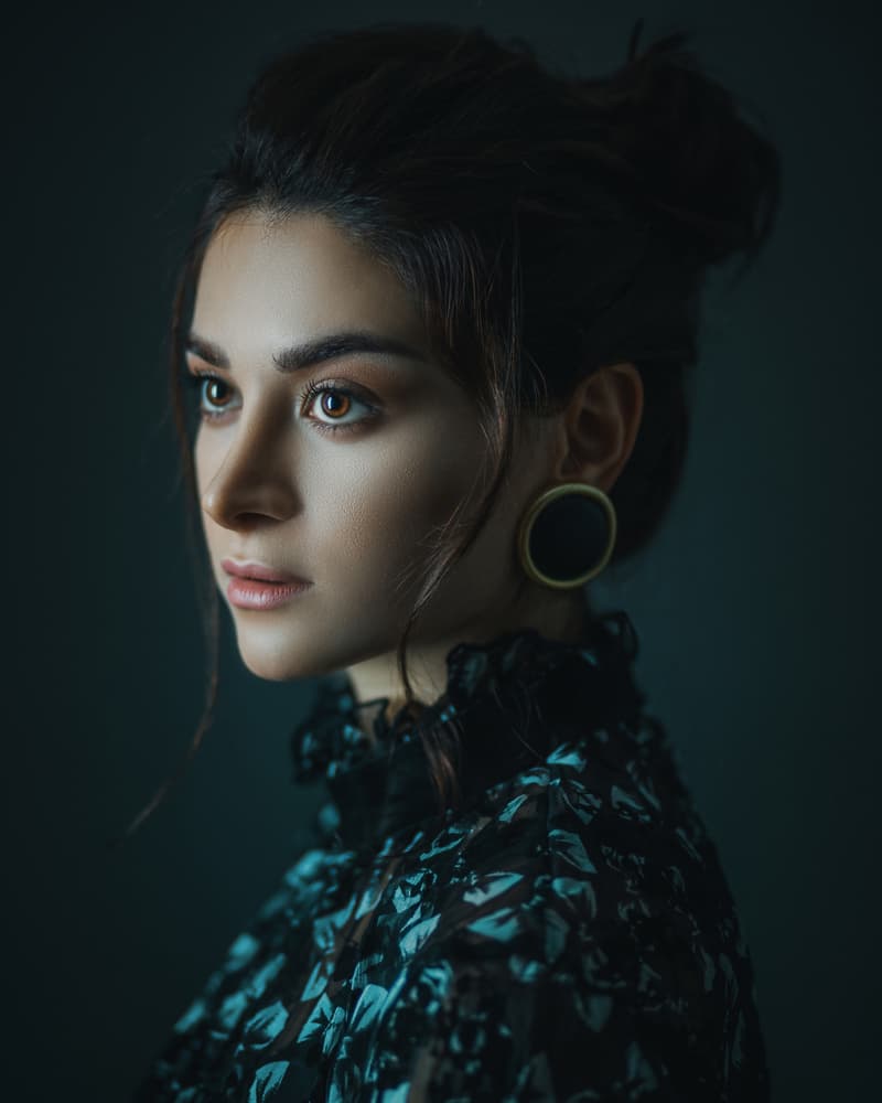 Elegant Woman Profile by Amin Hamidnezhad — canvas wall art