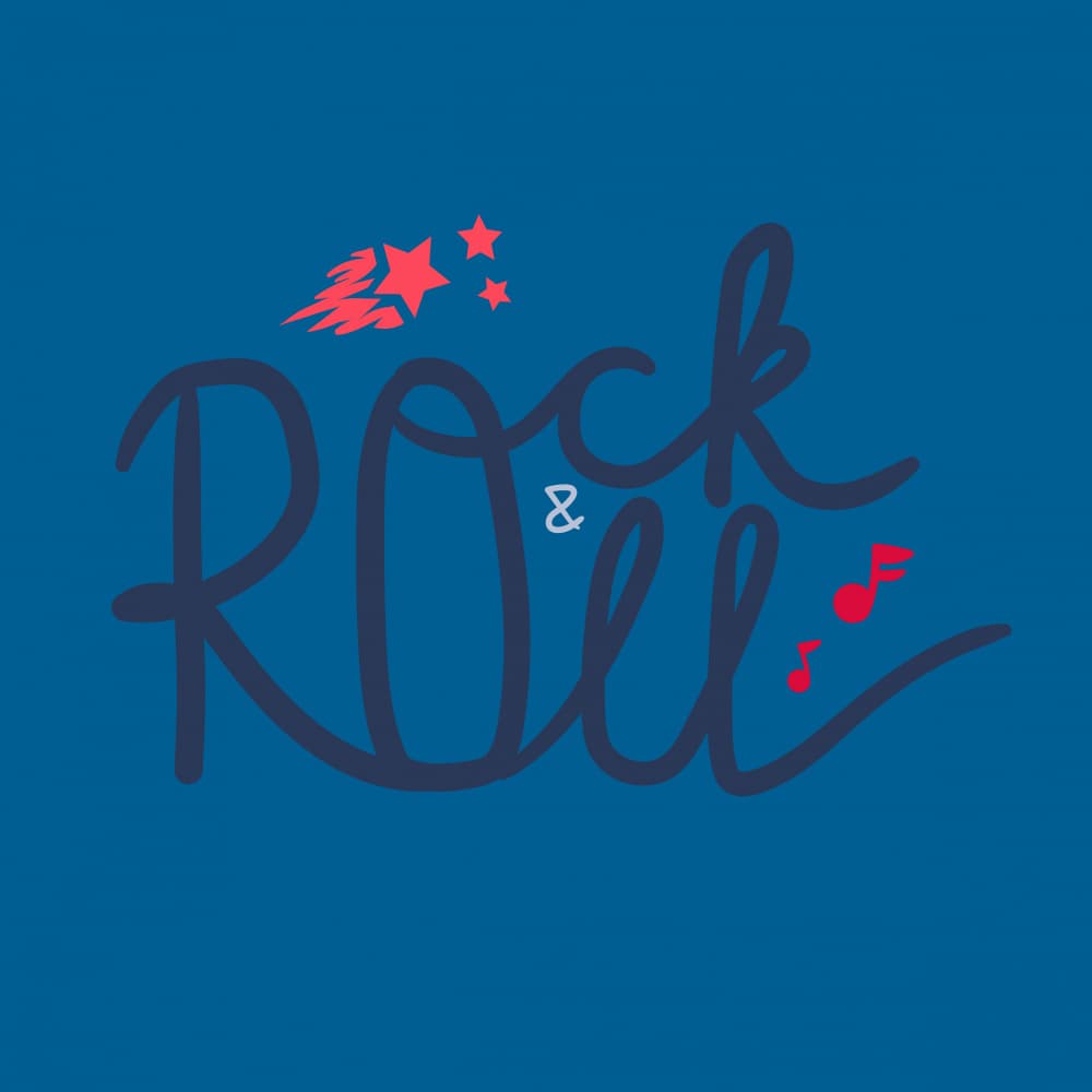 Rock And Roll Energy by Marika Barsrsind — canvas wall art