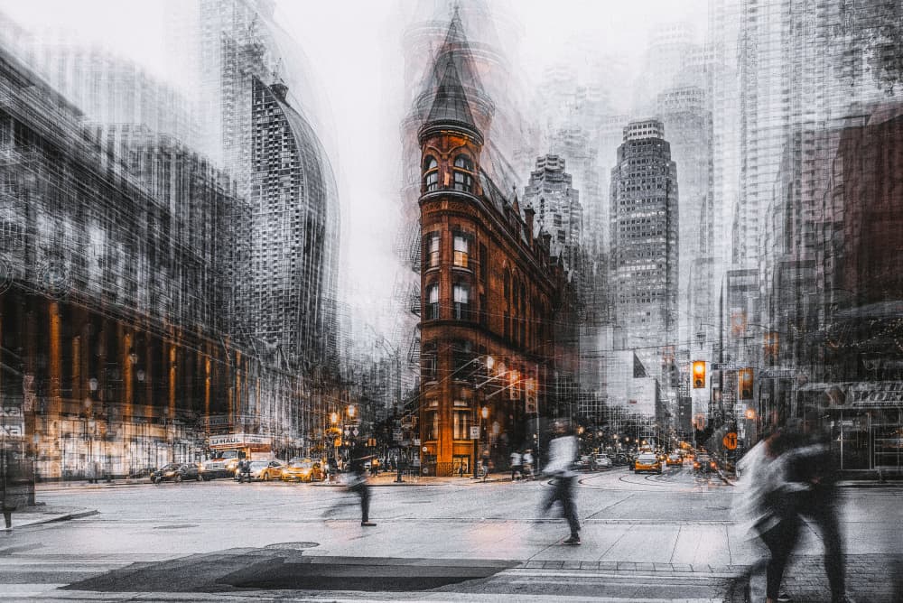 Flatiron City Movement by Carmine Chiriacò — canvas wall art