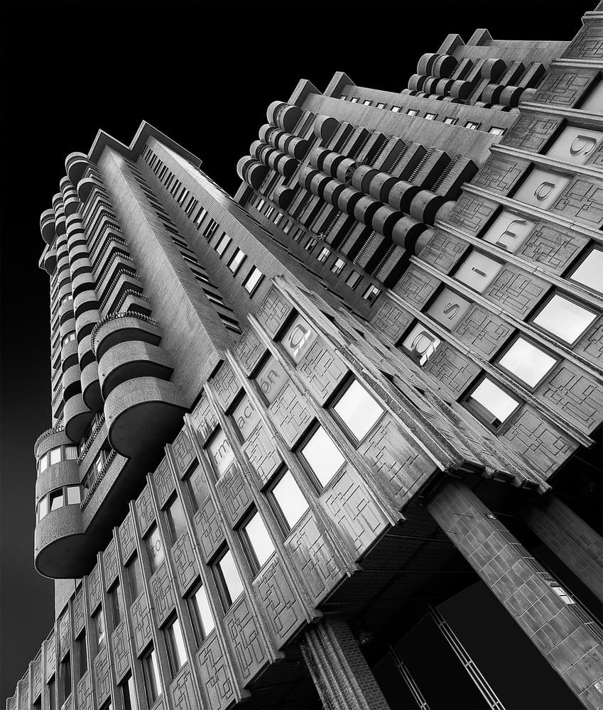 Brutalist Tower Geometry by Peru Serra — canvas wall art