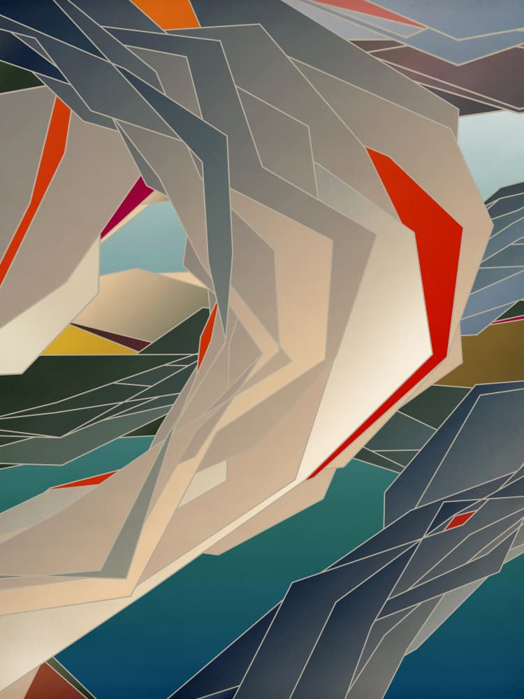 Abstract Mountain Flow by Angelo Cerantola — canvas wall art