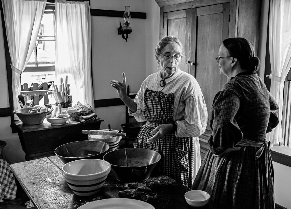 Fixing Dinner, #247 by Andrew Beavis — canvas wall art