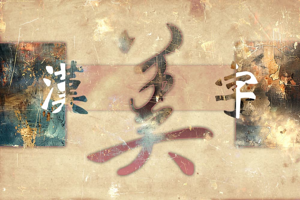 Ancient Chinese Calligraphy by Rafal Kulik — canvas wall art