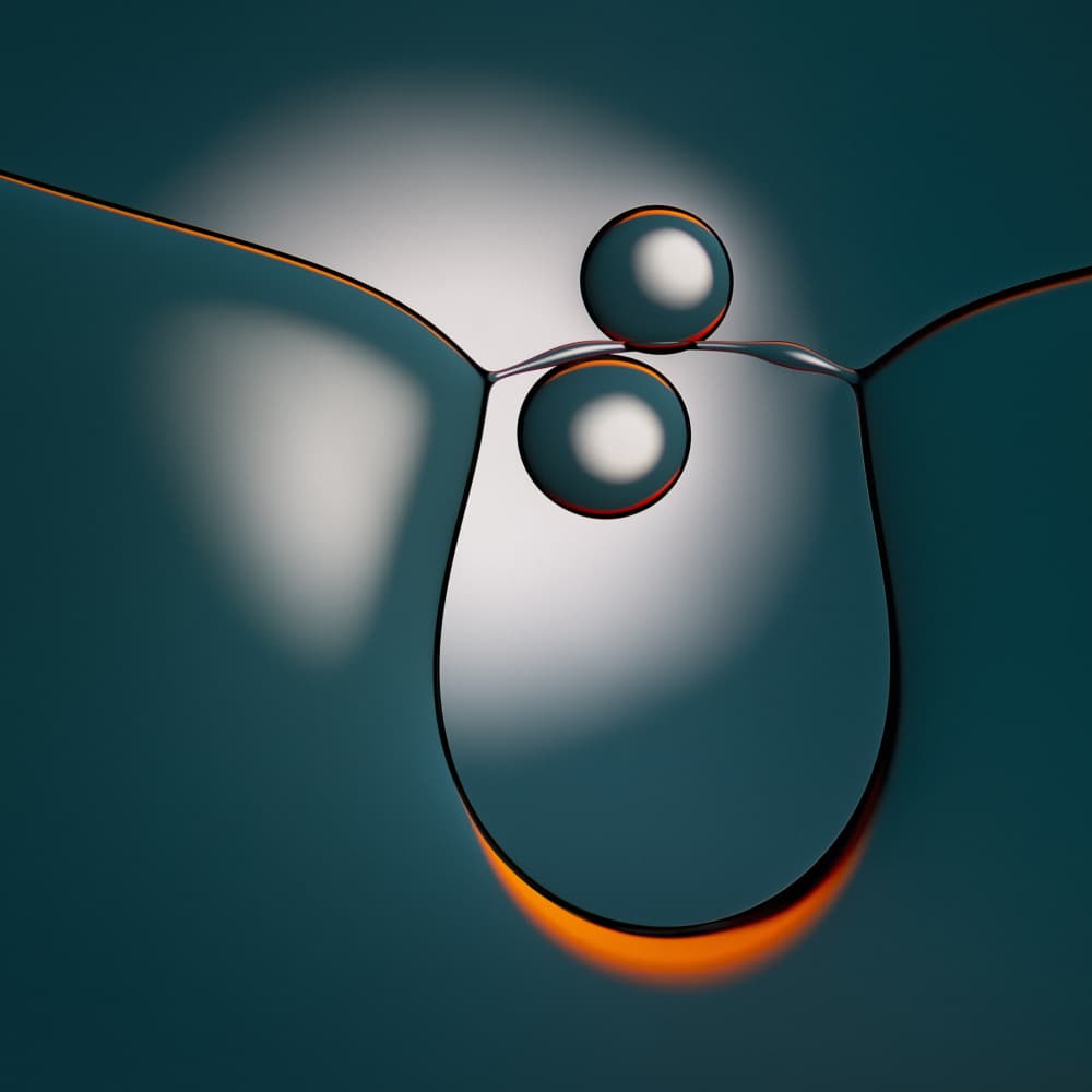 Liquid Light Spheres by Martin Parratt — canvas wall art
