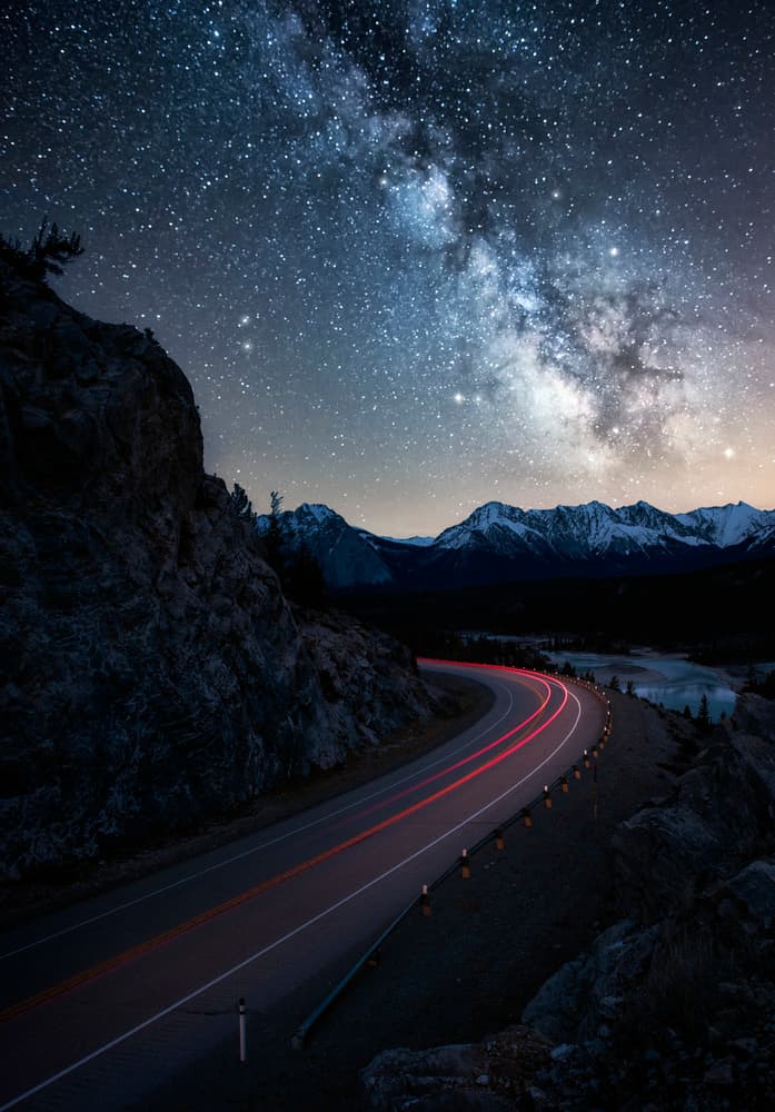 Winding Road Milky Way by Jorge Ruiz Dueso — canvas wall art