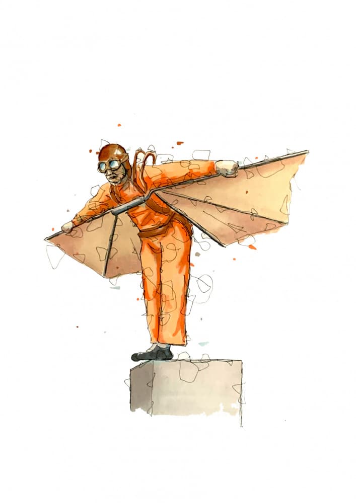 Inventor's First Flight by Borgenhag Holmqvist — canvas wall art