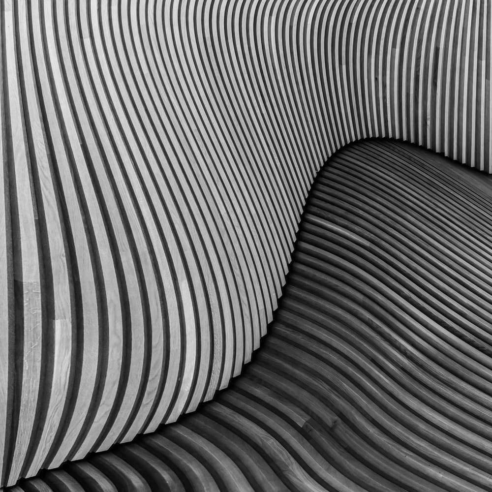 Flowing Wood Lines by Luc Vangindertael (laGrange) — canvas wall art