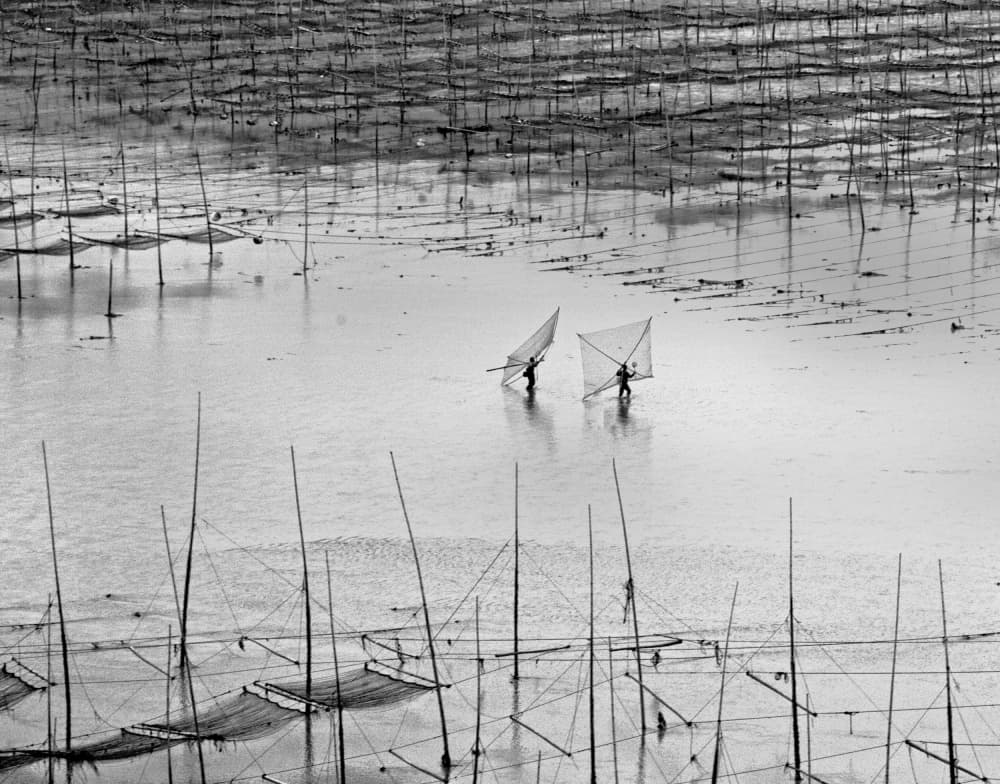 Fishermen With Nets by Angela Muliani Hartojo — canvas wall art