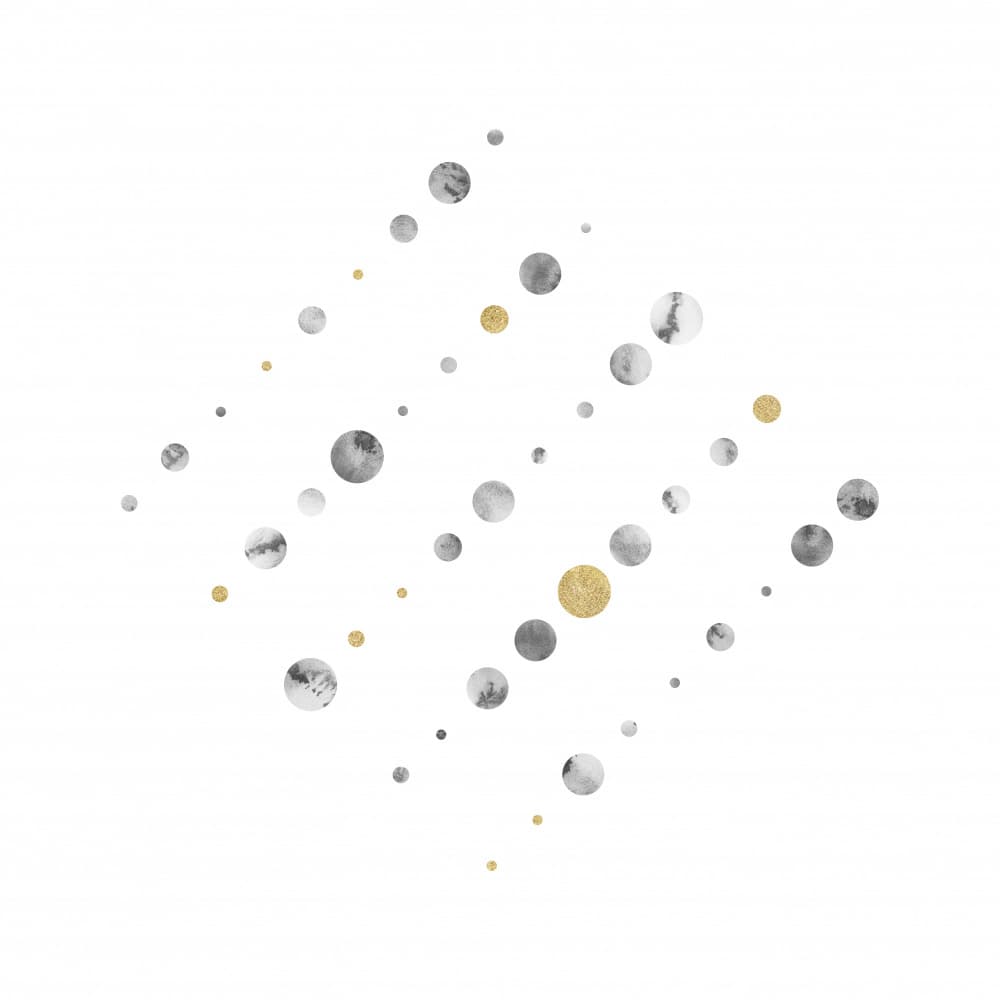 Shimmering Gold Confetti by Fabiana Silveira — canvas wall art