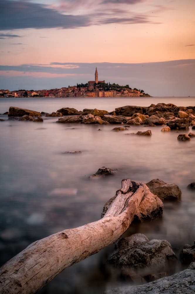 Rovinj Sunset Coast by Joško Šimic — canvas wall art