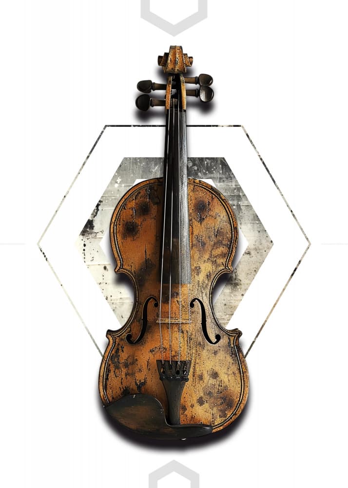 Vintage Violin by Rafal Kulik — canvas wall art