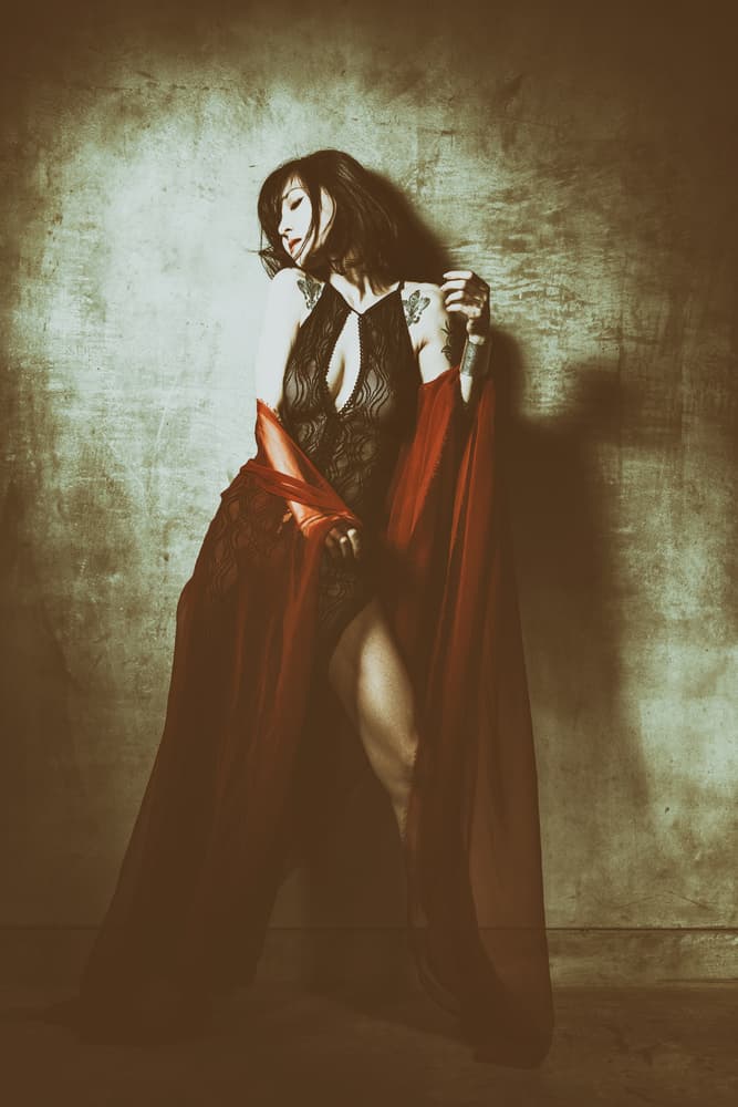 Sensual Red Drape by Daisuke Kiyota — canvas wall art