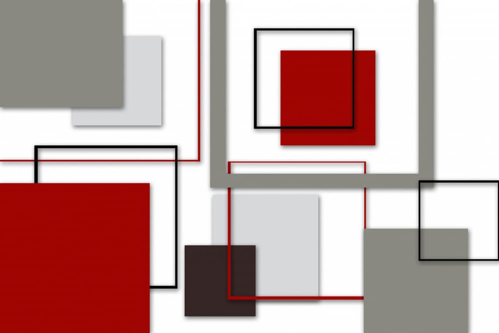 Bold Geometric Layers by Rafal Kulik — canvas wall art