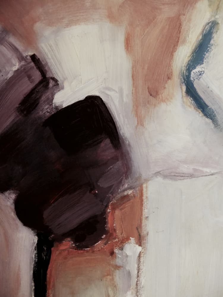 Earthy Abstract Flow by Doris Schmitz — canvas wall art