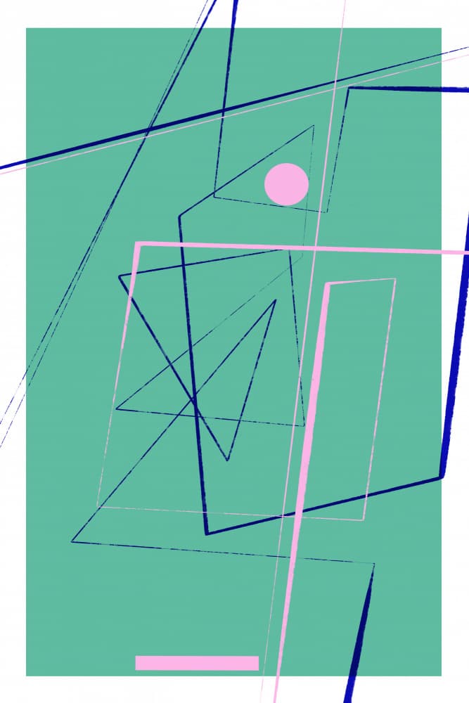 Geometric Harmony by Treechild — canvas wall art
