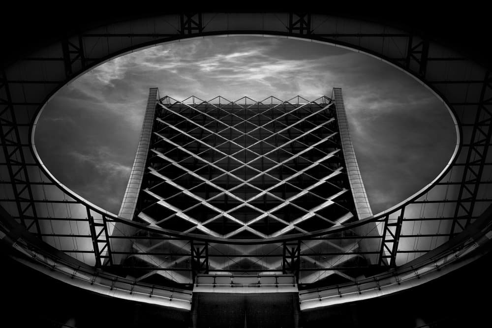 Modern Geometric Sky View by Aman Ali Surachman — canvas wall art