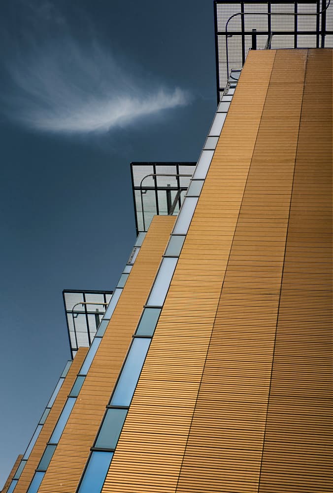 Geometric Golden Facade by Greetje van Son — canvas wall art