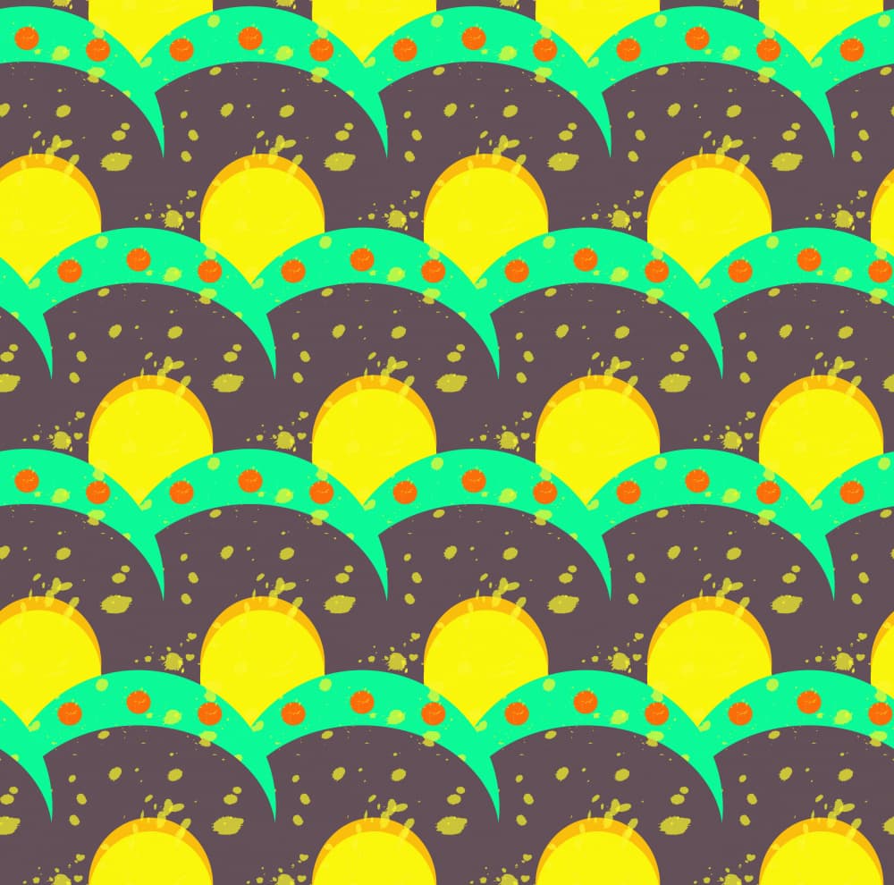 Sunny Hills Pattern by Marika Barsrsind — canvas wall art