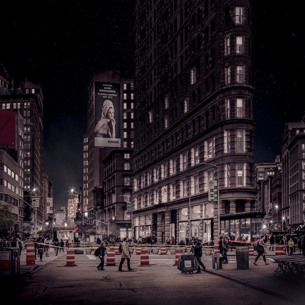 New York City Night by Jackson Carvalho — canvas wall art