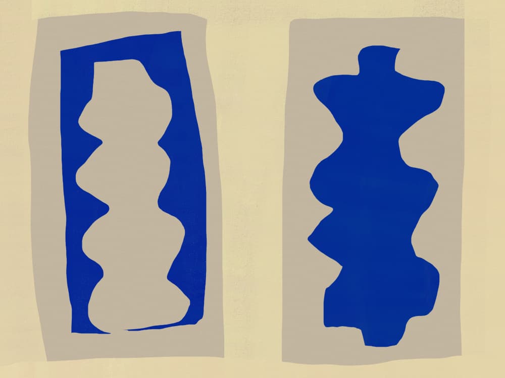 Modern Organic Forms by Little Dean — canvas wall art