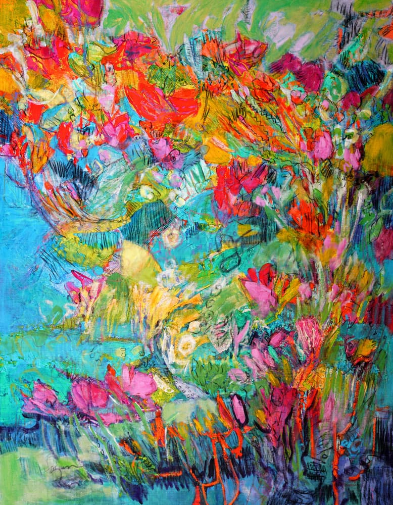 Butterfly Garden by Dorothy Fagan — canvas wall art