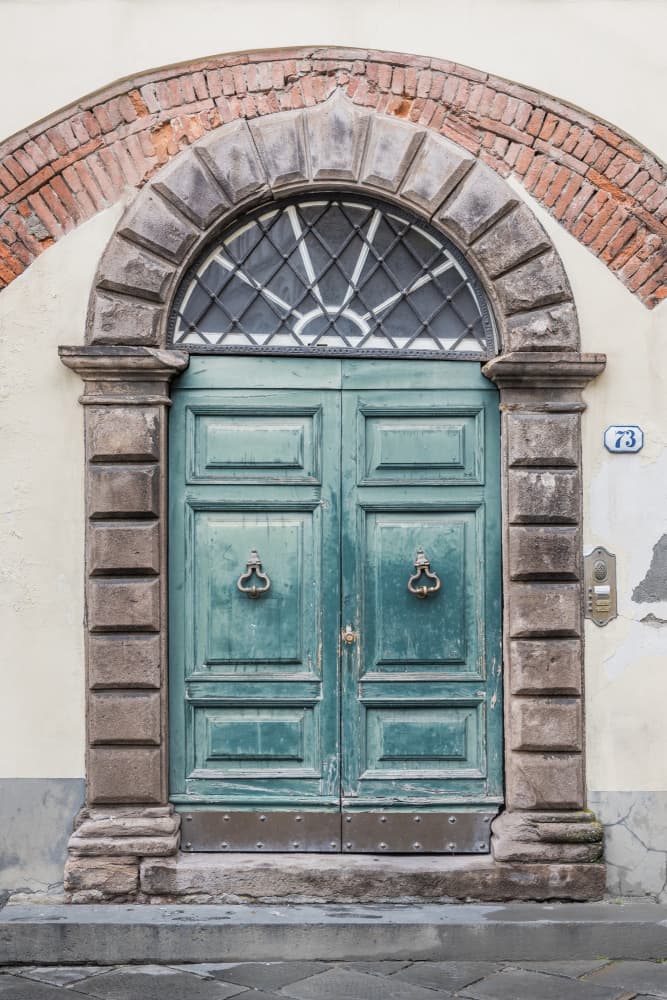 Old World Green Door by Photolovers — canvas wall art
