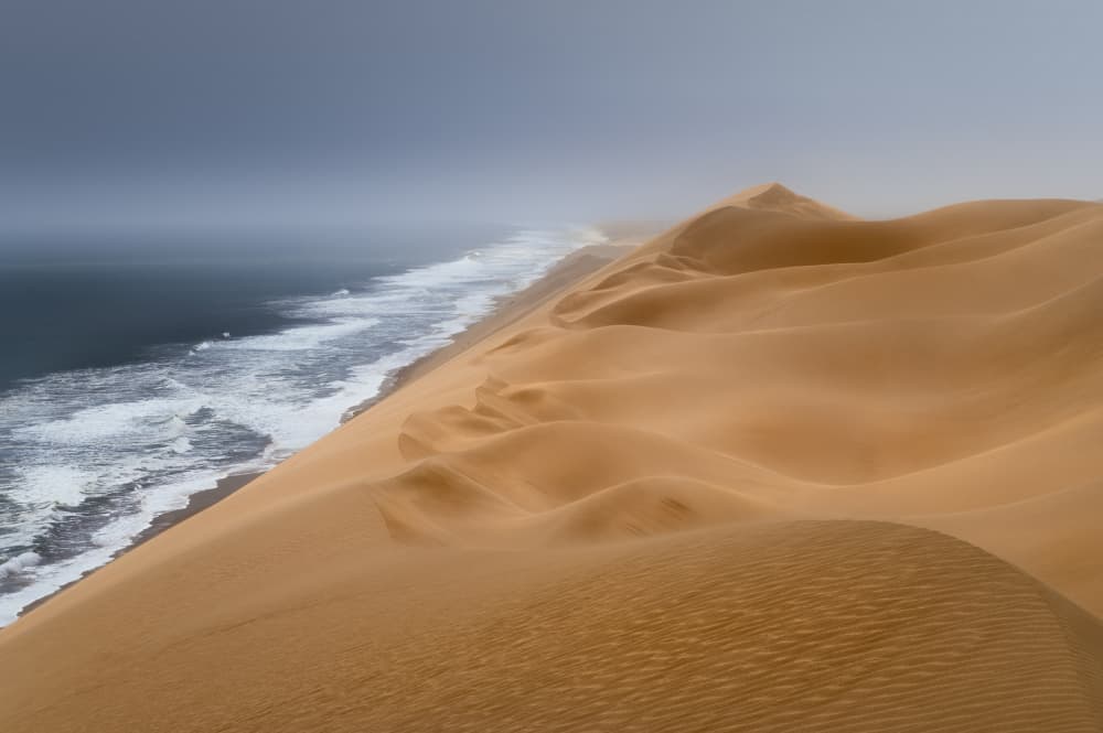 Misty Desert Coast by Valentina Landucci — canvas wall art