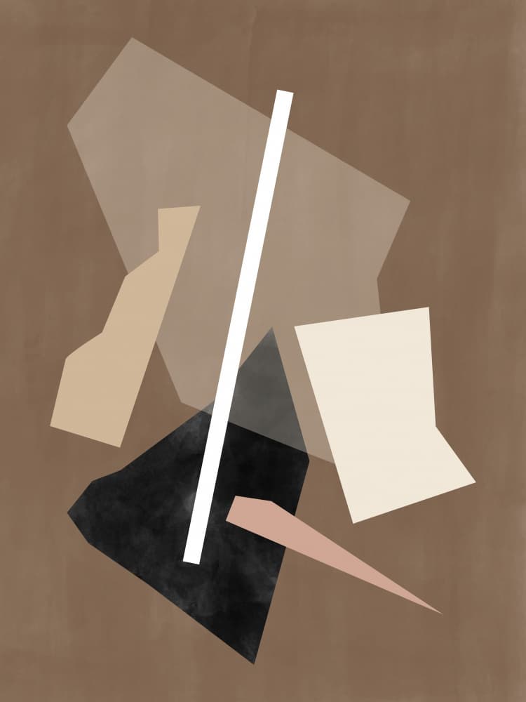 Modern Abstract Forms by Elena Ristova — canvas wall art