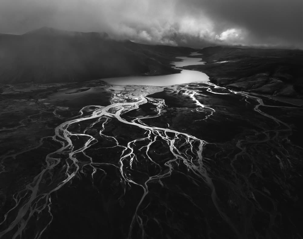 Braided River Delta by Ruiqing P. — canvas wall art