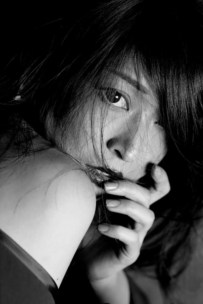 Mysterious Woman Portrait by Blue_Rose — canvas wall art