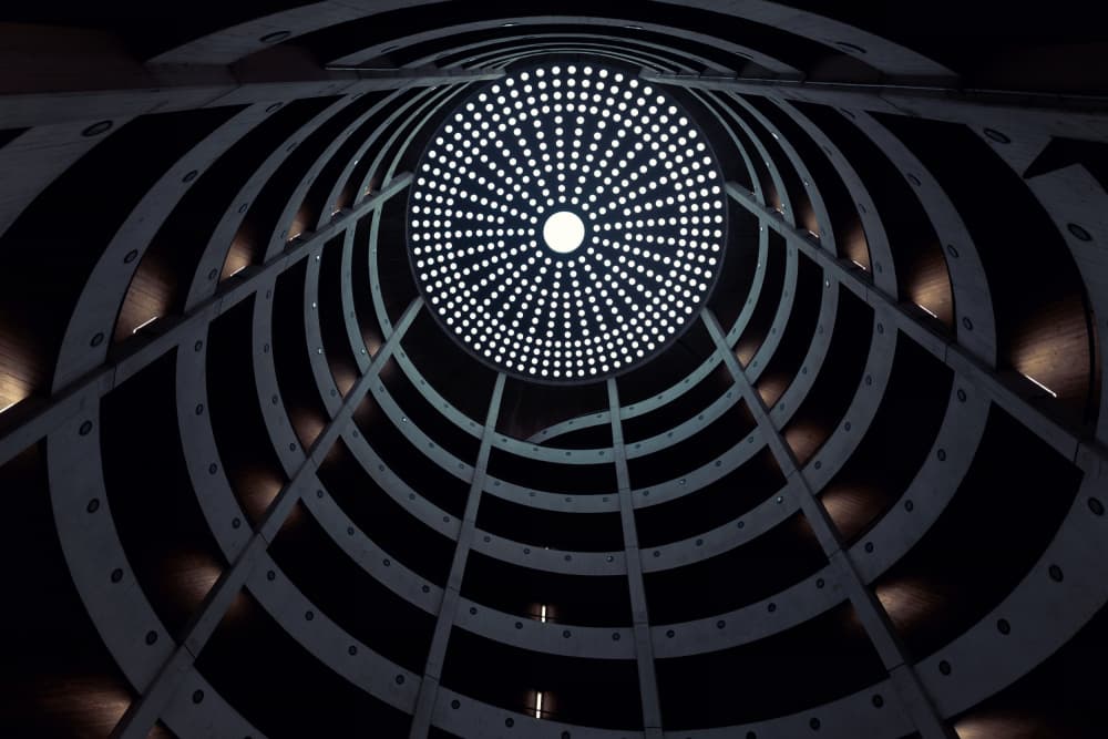 Upward Spiral Architecture by Roswitha Schleicher-Schwarz — canvas wall art