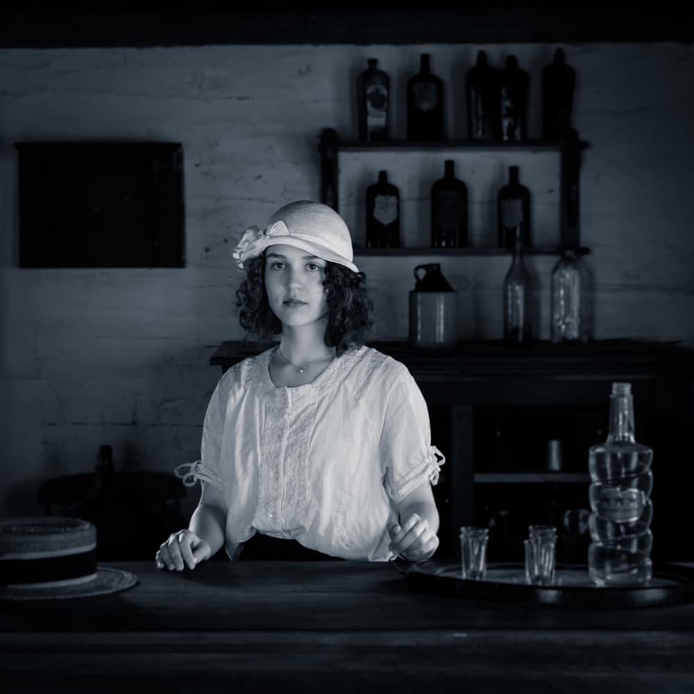 Nineteen Twenties Bar Woman by Miroslaw Prybinski — canvas wall art
