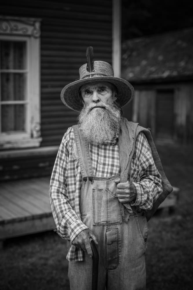 Weathered Pioneer Man by Miroslaw Prybinski — canvas wall art