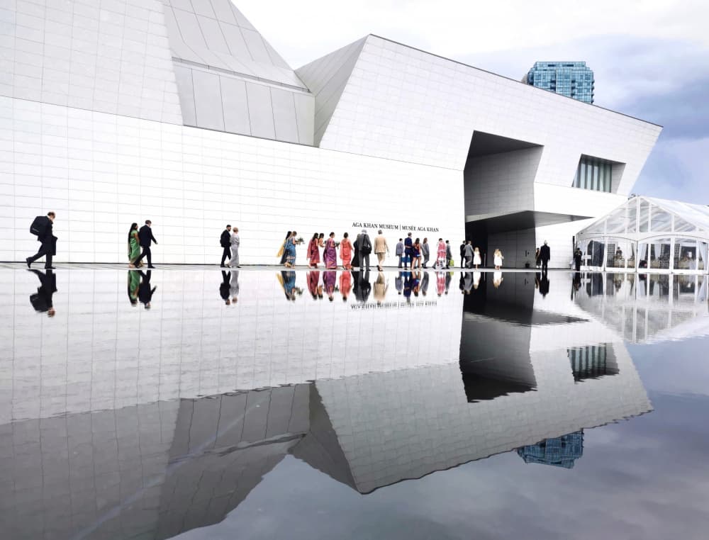 Modern Reflections Walk by Jasmine Zhang — canvas wall art