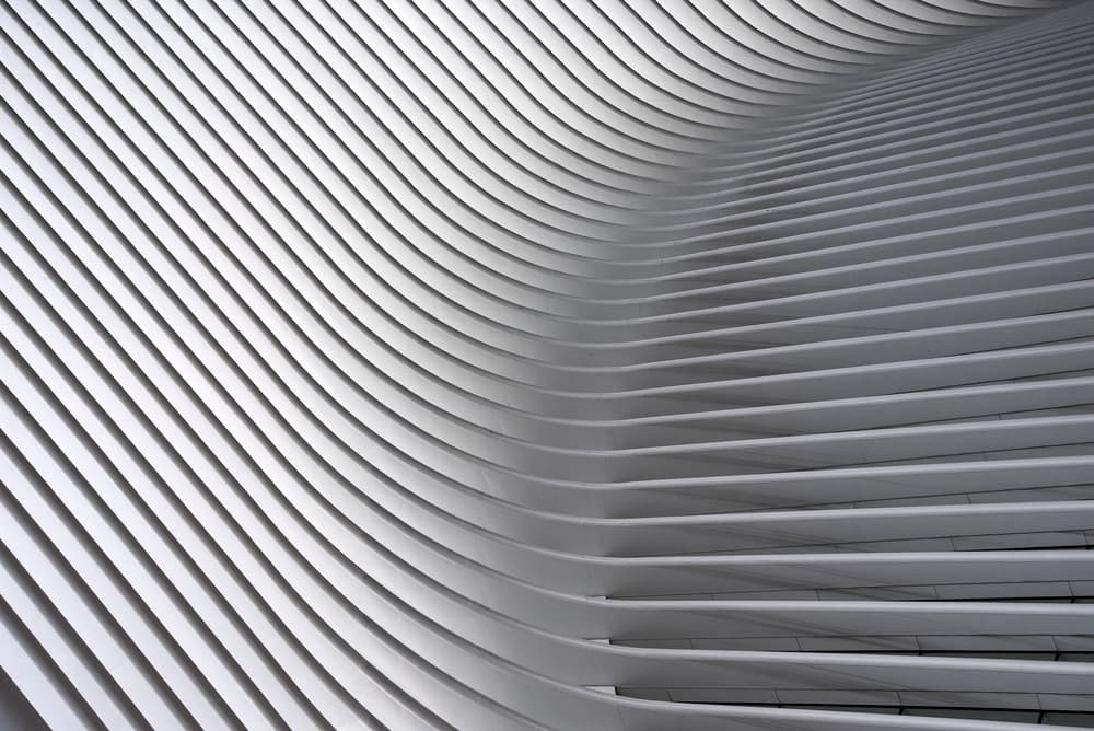 Sleek Architectural Waves by Linda Wride — canvas wall art
