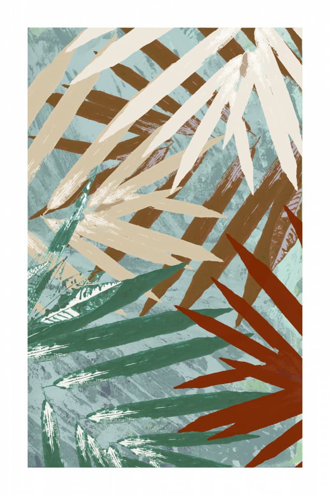 Abstract Tropical Foliage by cartissi — canvas wall art