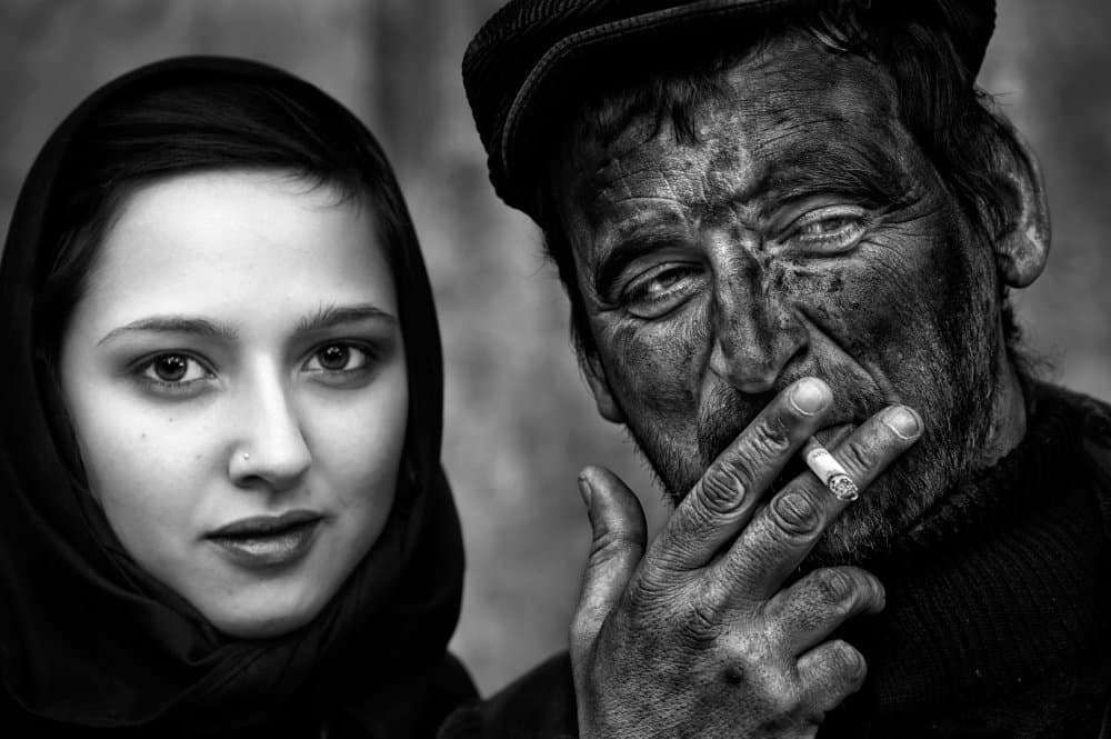 Contrasting Human Faces by Giovanni Cavalli — canvas wall art
