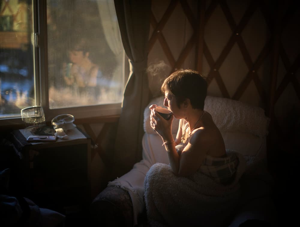 Cozy Morning Glow by mikehull — canvas wall art
