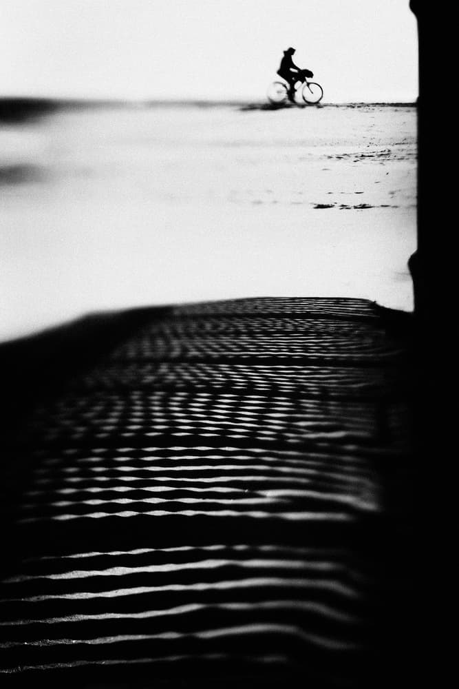 Monochrome Beach Ride by Rui Correia — canvas wall art