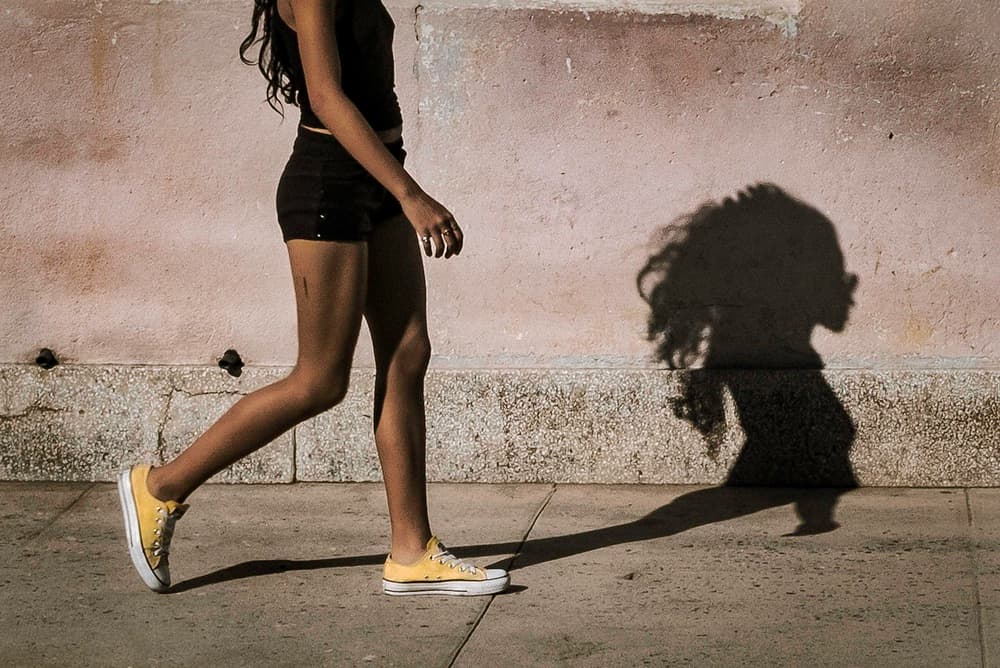 Urban Stroll Shadow by Andy Bauer — canvas wall art