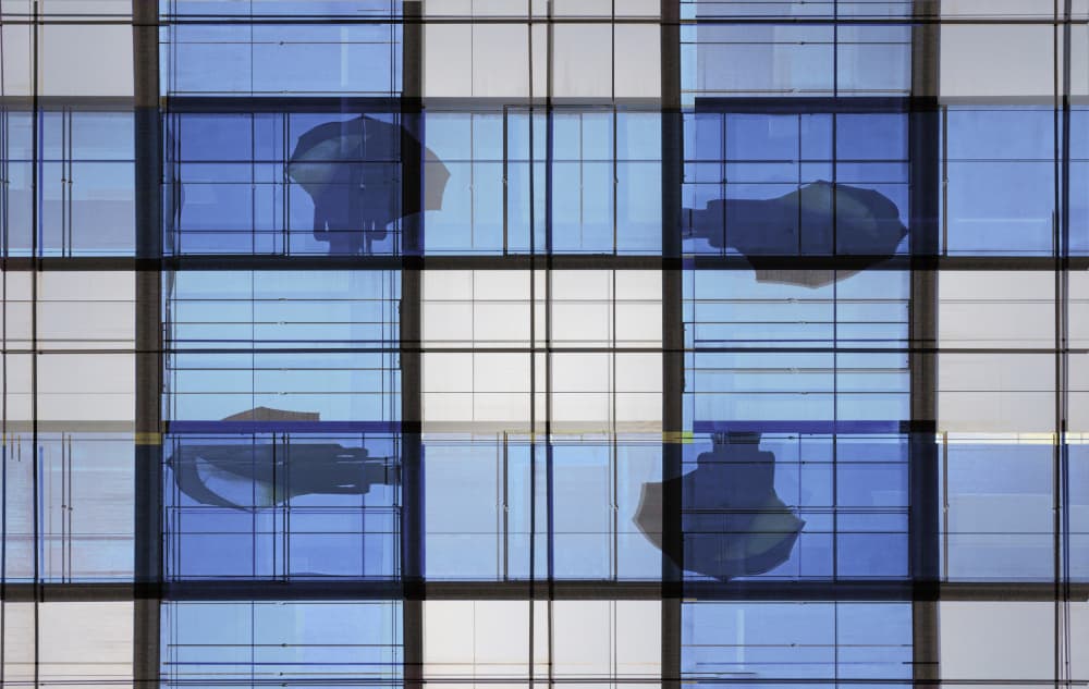 Geometric Urban Reflections by Jois Domont ( J.L.G.) — canvas wall art