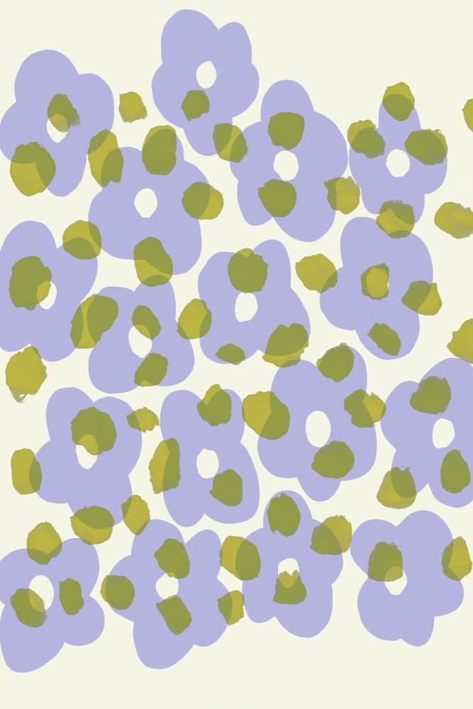 Purpleblossoms by Treechild — canvas wall art