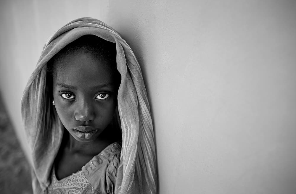 Intense Young Gaze by Luís Godinho — canvas wall art